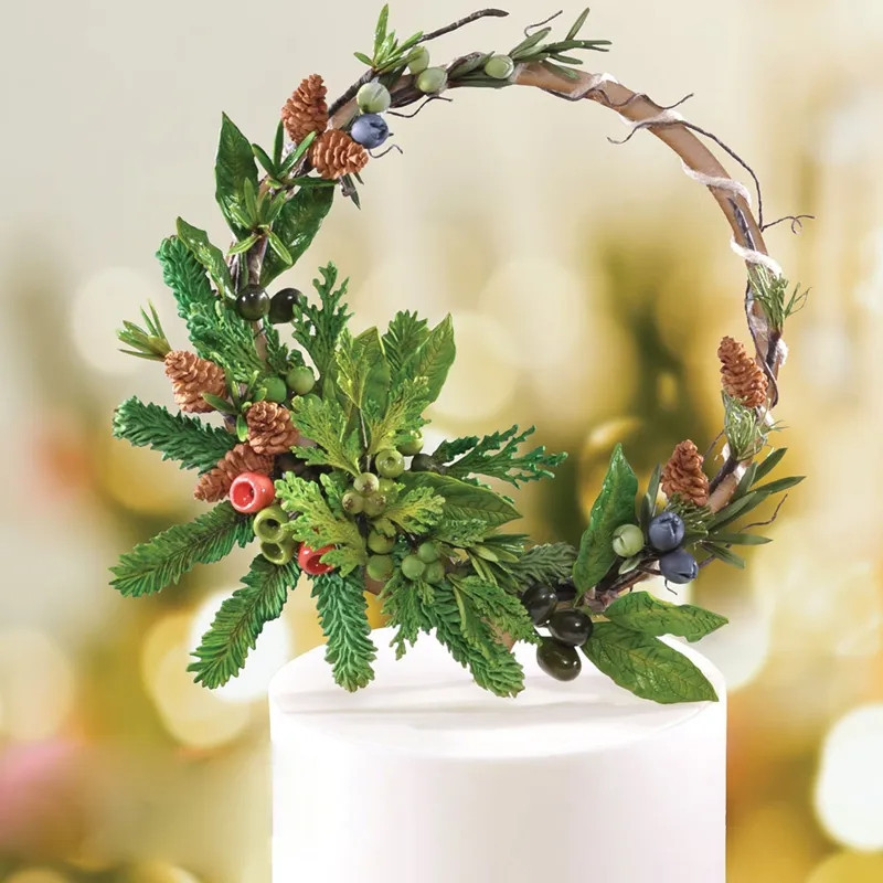 Молд новогодний шишки 14 см серый Киев - изображение 4