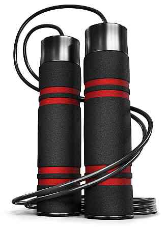 Скакалка з обтяжувачем Hop-Sport HS-F040JR чорна Київ