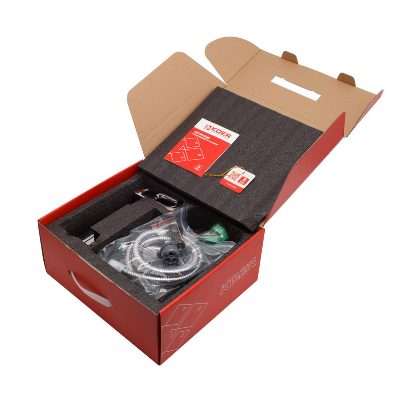 Змішувач для ванної Koer KB-41031-01 з коротким виливом KR5436 Харків - фото 9