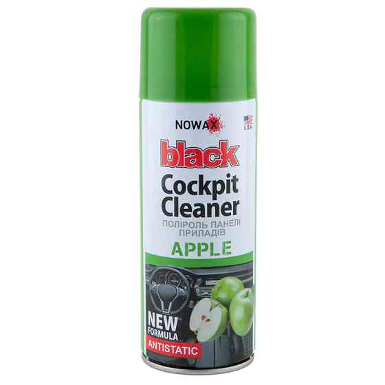 Поліроль для панелі приладів Nowax Cockpit Cleaner Spray Яблуко, 450мл Львів