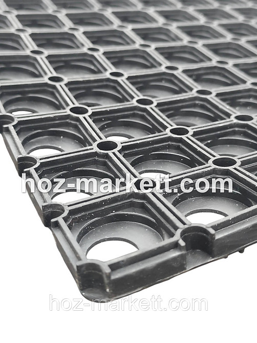 Килимок 150 х 100 х 1.6 см гумовий брудозахісний з отворами, гумове покриття Ковер 150 см х 100 см Харків - фото 4