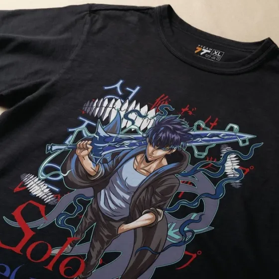 Футболка для подростка мальчика с принтом 140olo Leveling 140ung Jin-Woo 5 Размер 160 Anime10910 Днепр