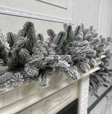 Хвойная литая гирлянда Элитная заснеженная 3.0м Винница
