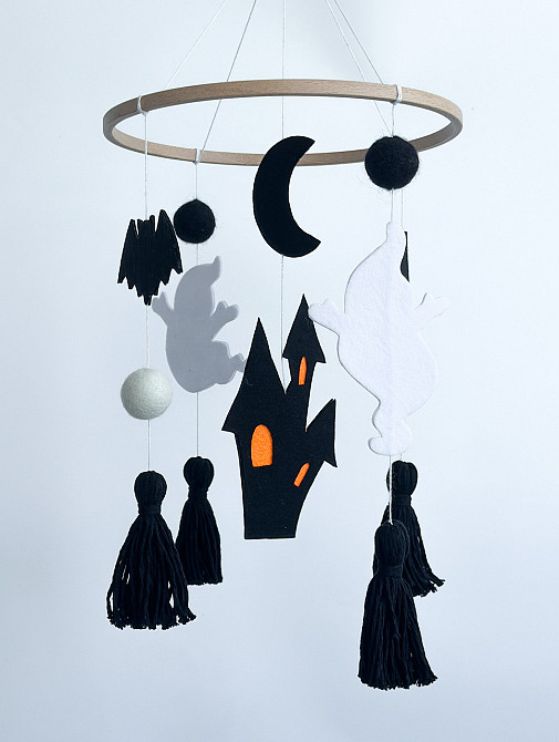 Мобіль на ліжечко для немовлят WoollyFox " Хеловін" Київ - фото 3