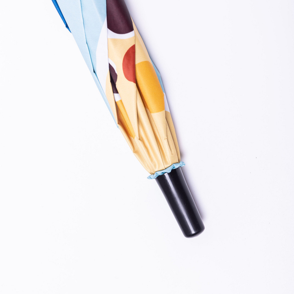 Зонт детский механический элегантный с принтом прочный надежный из полиэстера диаметр 90 см Голубой HP-23-13BL Киев - изображение 7