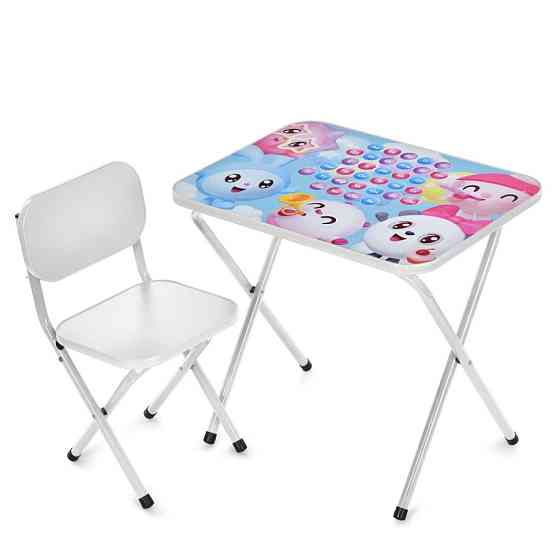 Детский столик складной со стульчиком M 5971-1 металлик Винница