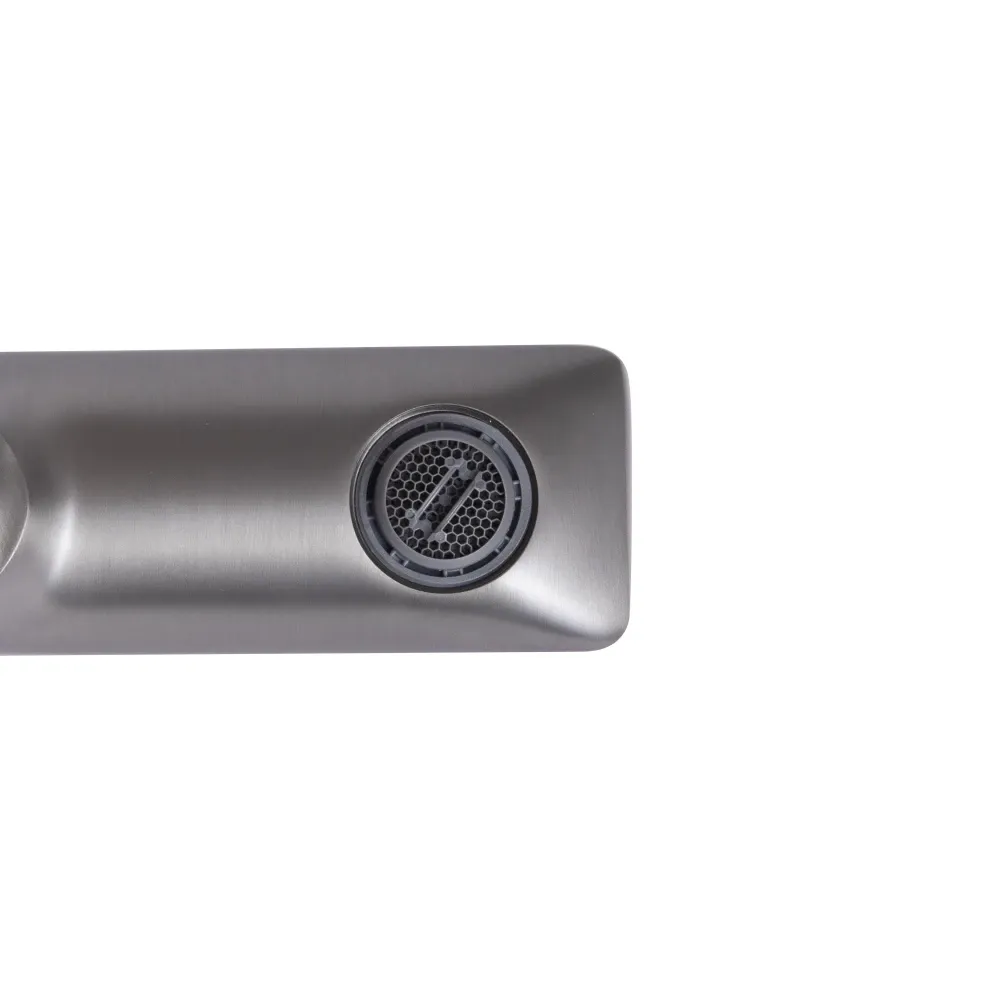 Змішувач для ванни Qtap Presto з душовим гарнітуром QTPRE259GRP45584 Graphite графіт Київ - фото 4