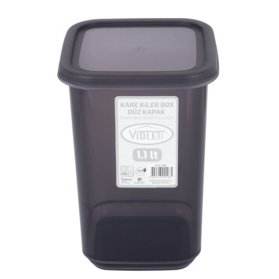 Емкость для сыпучих продуктов Violet House Transparent Black 1.1 л (0298 Transparent Black) Винница - изображение 2