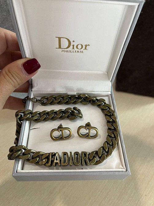 Набір кольє та  сережки  від Dior. Одеса - фото 1