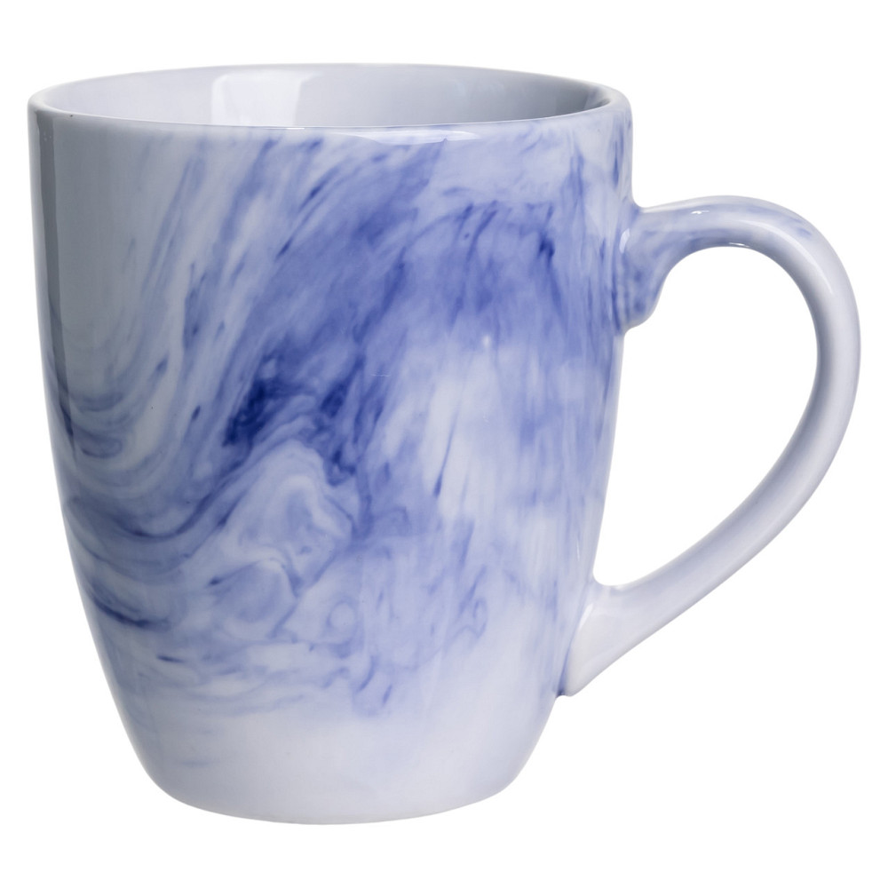 Столовий набір посуду 24 предмети на 6 осіб Marble Clara порцеляновий Синій MD-24-3B Коломия - фото 3