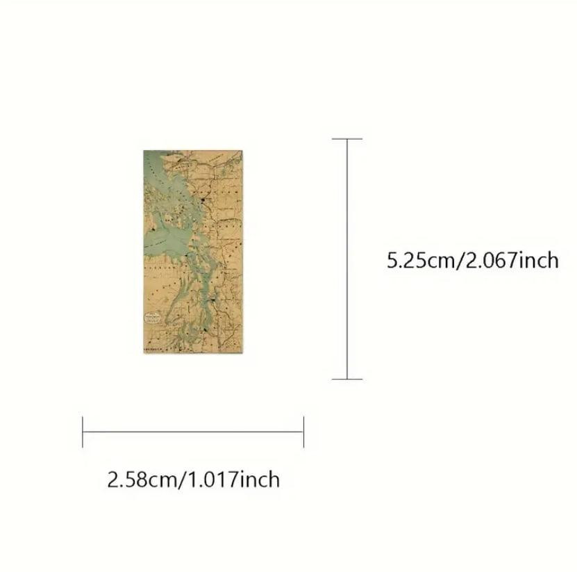 Наклейки с картой мира, географические виниловые водонепроницаемые наклейки для бутылки с водой, наб Киев - изображение 3