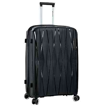 Чемодан полипропиленовый MADISSON 51103 большой 77 см черный Киев