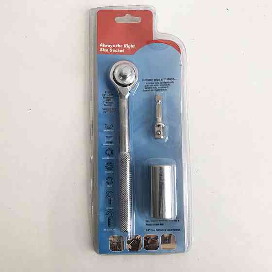 Трещотка с универсальной головкой Instantly Grips any Shape PZ-167 7-19 мм Киев