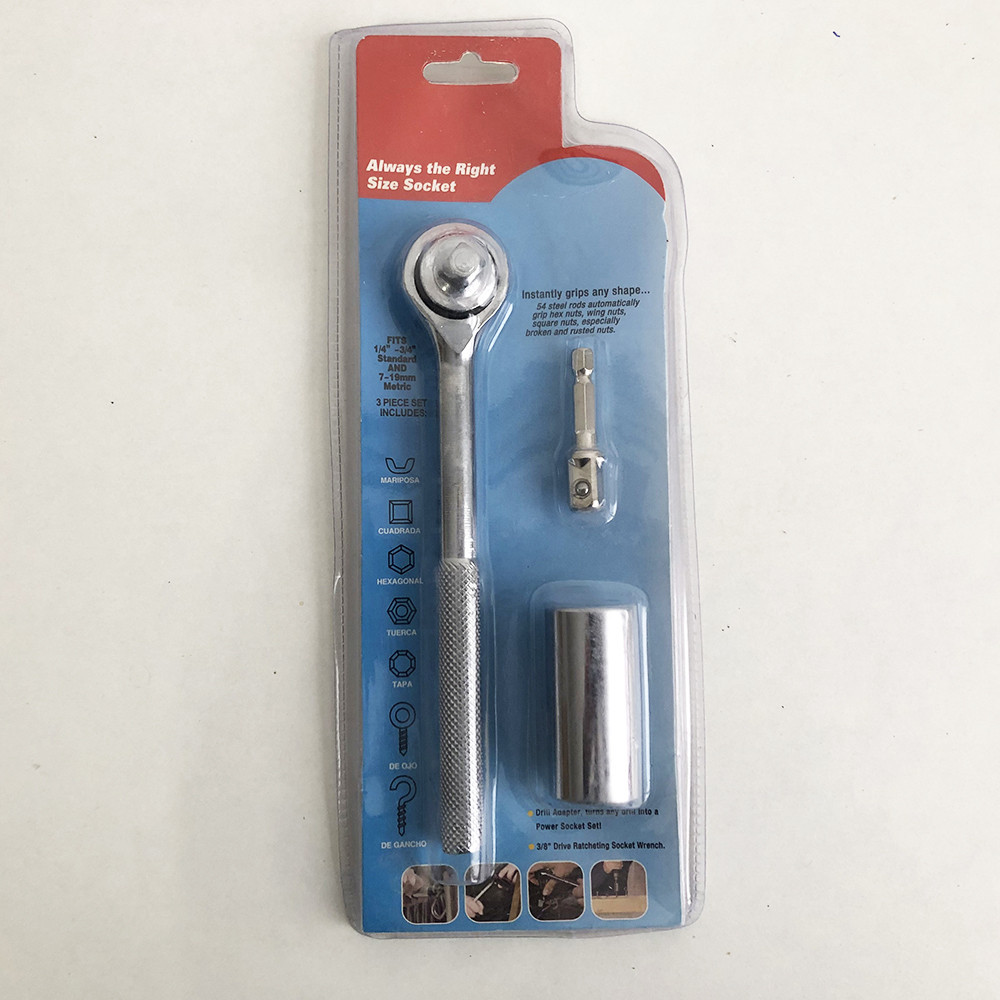 Трещотка с универсальной головкой Instantly Grips any Shape PZ-167 7-19 мм Киев - изображение 5