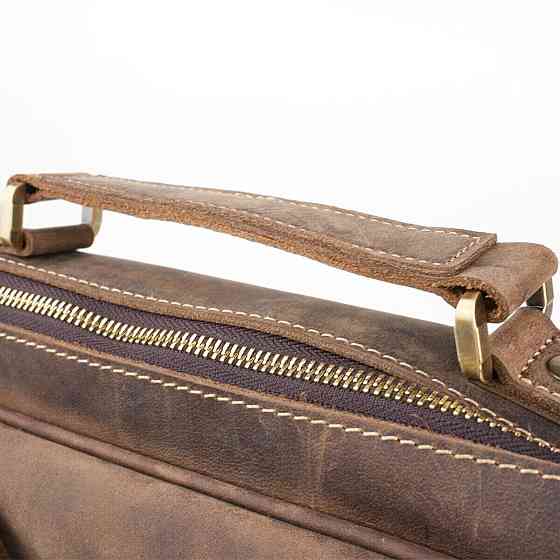 Сумка мужская многофункциональная Vintage 14881 Коричневая Киев