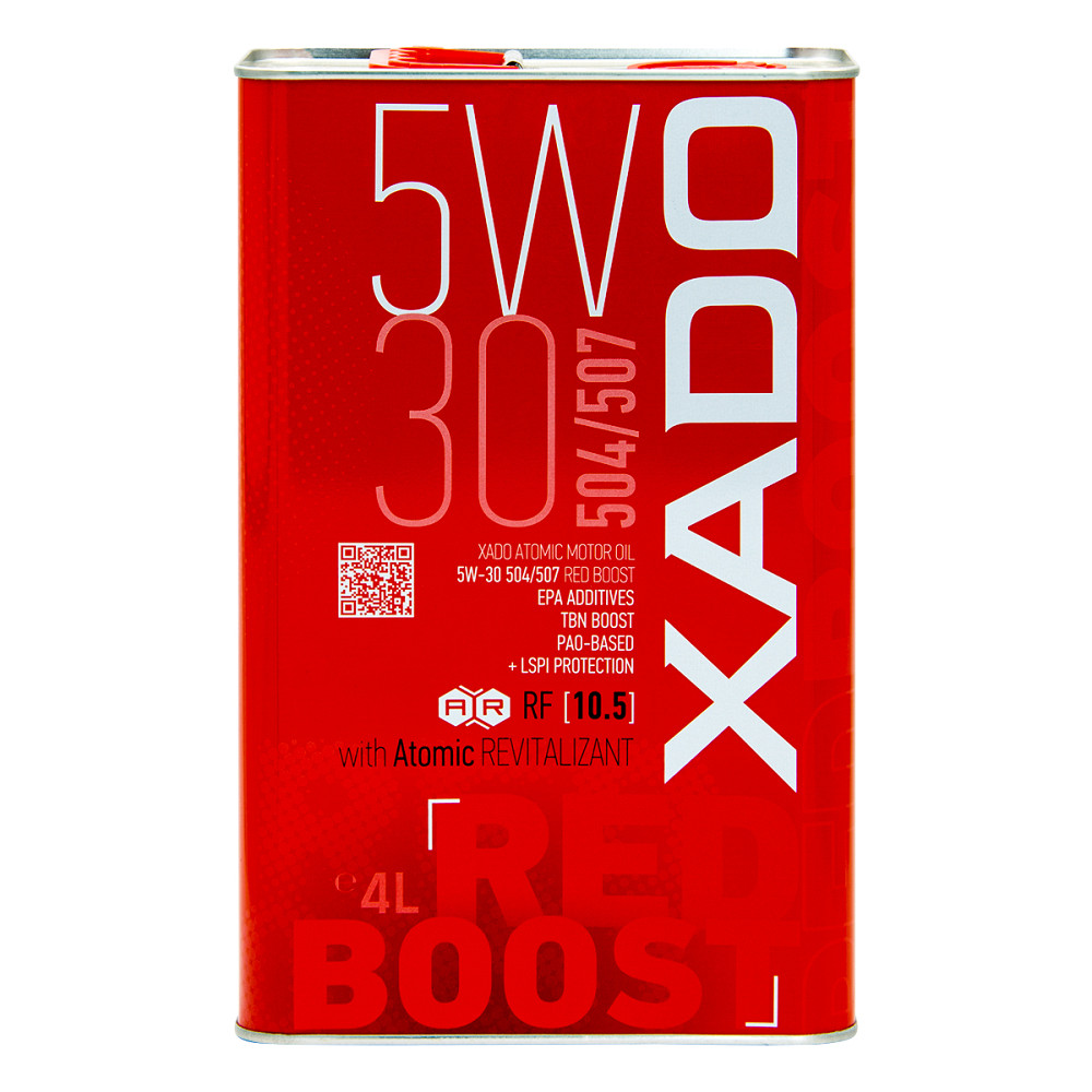 Моторное масло Xado Atomic Oil Red Boost 5W-30 4л Львов - изображение 1