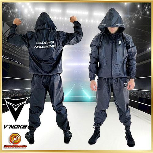Костюм для похудения с капюшоном V`Noks Scath Grey мужской спортивный сауна для сгонки веса S/M Киев - изображение 1