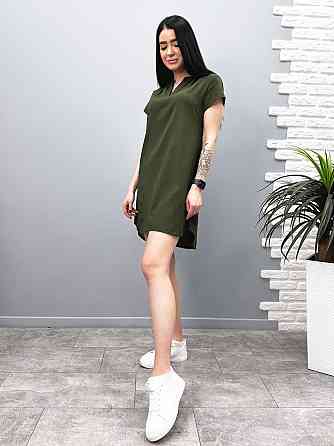 Свободное летнее платье из льна 