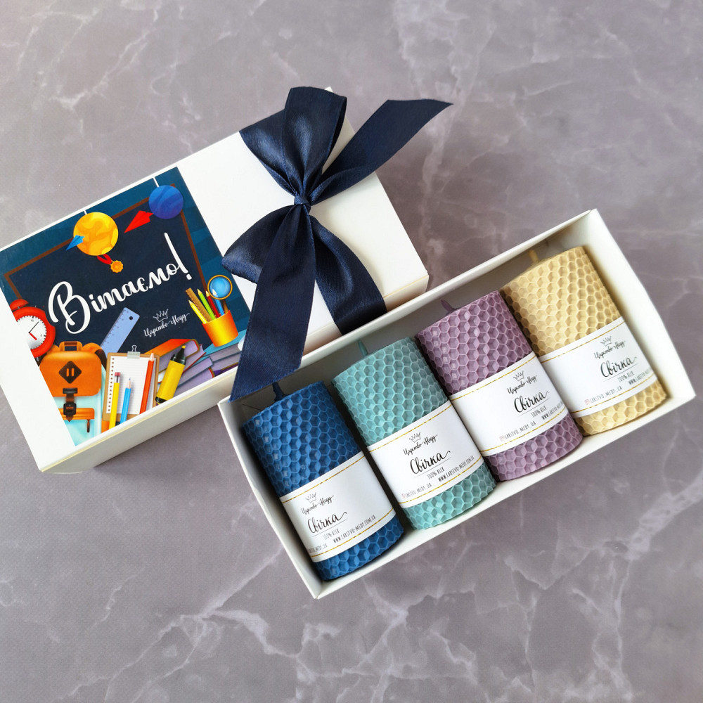 Подарок учителю, набор свечей ручной работы в подарочной коробочке. Одесса - изображение 2