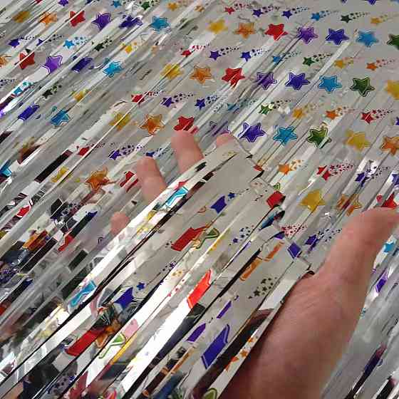 Дождик для фотозоны с принтом 2 м на 1 м разноцветный Киев