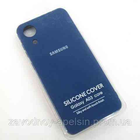 Samsung A03 Core A032 Чохол силіконовий Silicone Cover (синій) Одеса