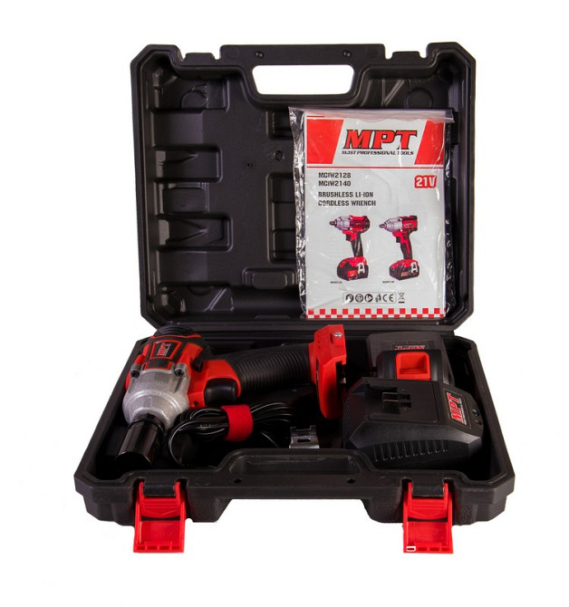 MPT Гайковерт акумуляторний MPT 21 V Li-ion 350 Нм 2 швидкості пластиковий кейс Коломия - фото 10