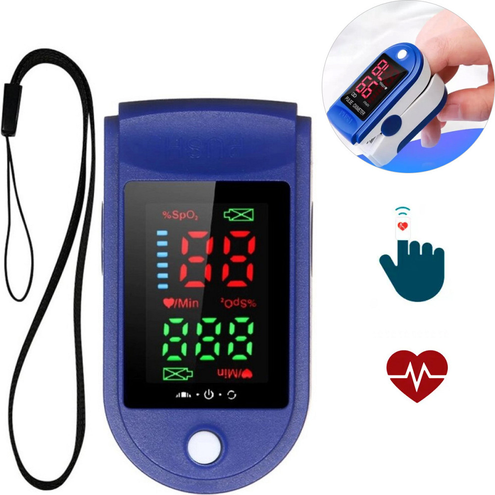 Портативний пульсоксиметр с цветным OLED дисплеем LK87 / Цифровой пульсометр-оксиметр на палец Киев - изображение 1