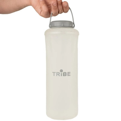 Пляшка для води Tribe Soft Bottle 1,5 л TPU м&apos;яка crystal-white (T-FE-0024-crystal-white) Вінниця - фото 1