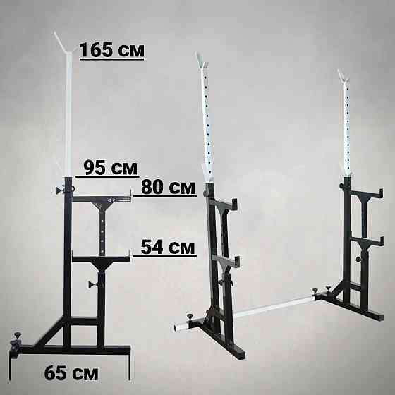 Стойки под штангу 40 на 40 мм Стойки, скамьи для жима и приседаний со страховочными упорами Киев