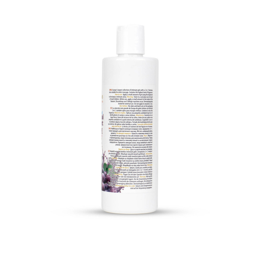 Водний лубрикант 2в1 для інтимної близькості та масажу MyLove Aroma Series Grape (Виноград), 300 мл Sex Aura Київ - фото 5