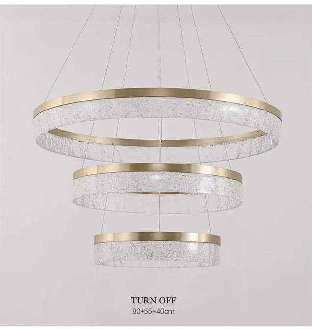 Светодиодная люстра 3 Сестры PJ899 (55см) Коричневая Винница - изображение 5