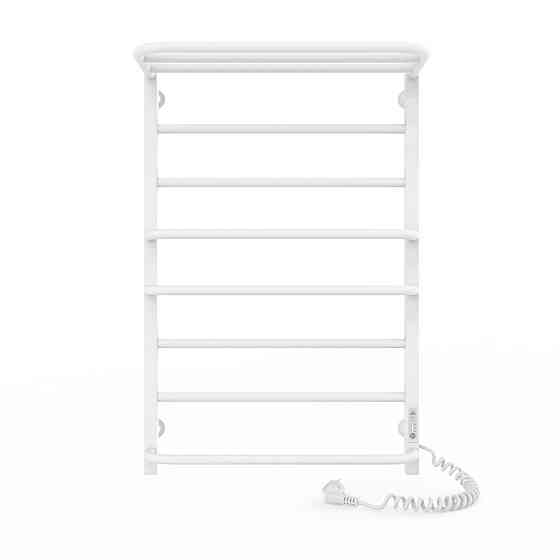 Електрична рушникосушка Laris Зебра Комфорт ЧФ8 500Х800 Е з полицею, біла R3 Київ