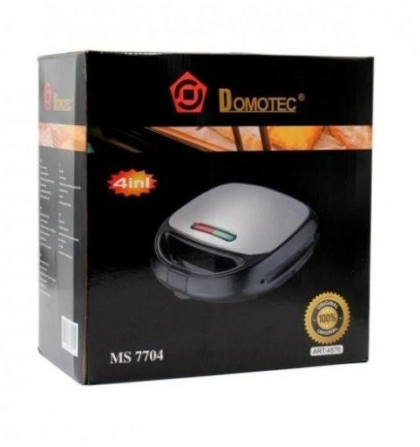 Бутербродниця сендвічниця вафельниця ліщина електрична DOMOTEC MS-7704 4в1 1000Вт (Чорний) 4876 Київ - фото 10