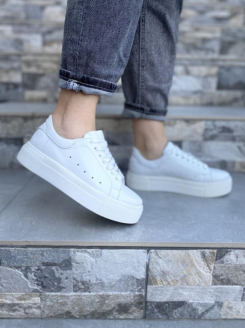 SLATURI Кеди жіночі SLATURI 151 білі (весна-осінь, шкіра натуральна) (4306) Коломыя - изображение 4