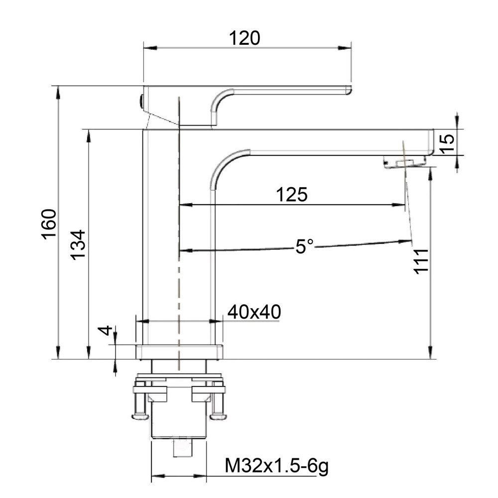 Смеситель для умывальника Globus Lux PIANO GLPN-0401 (000029335) Киев - изображение 7