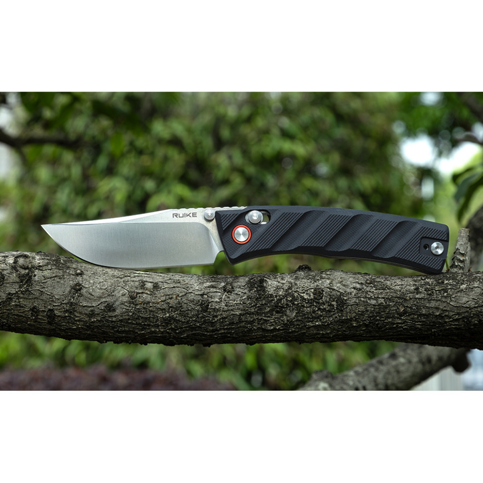 Ніж складаний кишеньковий Ruike P856-B, (7.9 см) 14C28N / G10 чорний Київ - фото 9