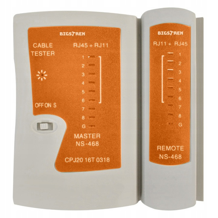 Тестер кабелю RJ45 RJ11, мережевий комплект інструментів 145 предметів Bigstren (25834) Нововолинськ - фото 3