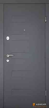 Двери входные, квартирные ABWEHR. Модель 490 ADELINA (А) Цвет  Антрацит / белый 960 Киев