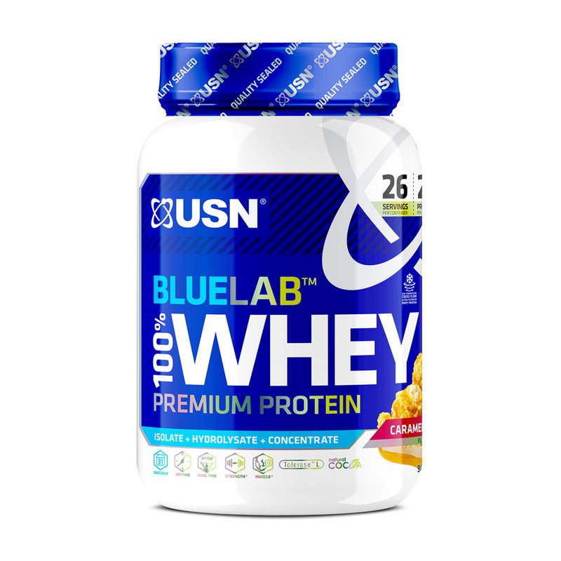 Blue Lab 100% Whey Premium Protein (908 g, caramel popcorn) Луцк - изображение 1