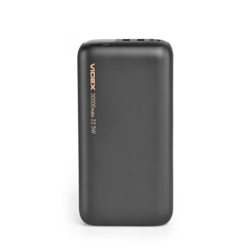 Павербанк 30000mAh Videx VPB-297-B 22,5W чорний Житомир