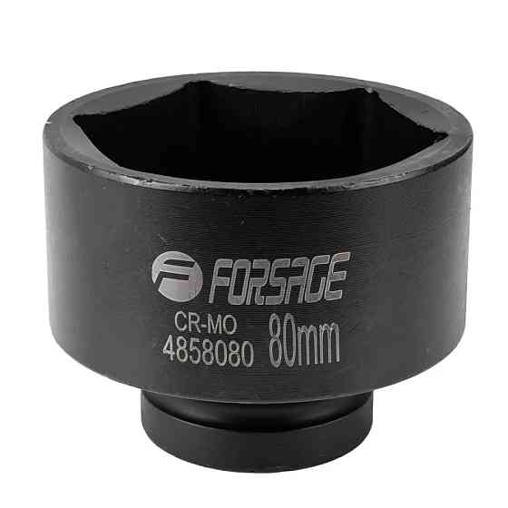 Головка ударна глибока 1'' 6-гранна 80мм Forsage F-4858080 Одеса