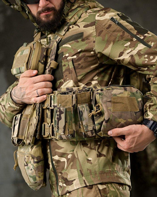 Люксовая плитоноска yakeda COBRA мультикам  с рюкзаком и аптечкой РП7355 Одесса - изображение 7