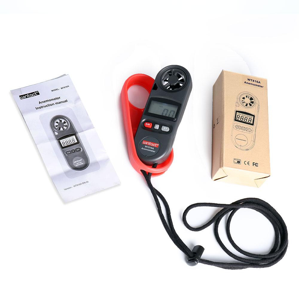 Анемометр цифровой 0,7-30м/с, -10-45°C WINTACT WT816A Чернигов - изображение 4