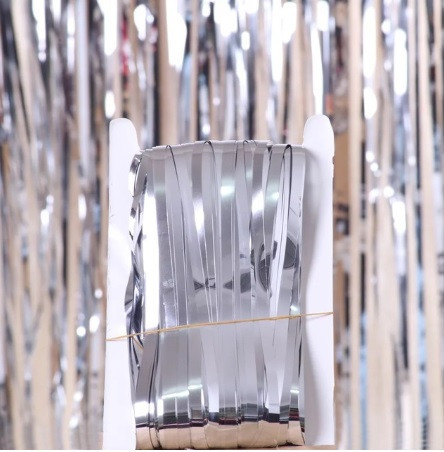 Дощик для фотозони 1 м на 1 м сріблястий Київ - фото 6