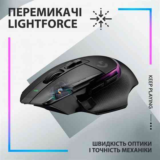 Миша Logitech G502 X Plus Black (910-006162) Чорний Харьков