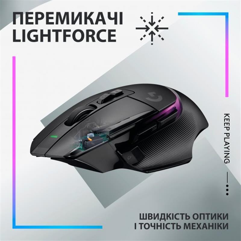 Миша Logitech G502 X Plus Black (910-006162) Чорний Харьков - изображение 3