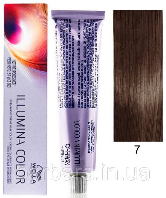 Краска для волос  Wella Illumina Сolor 7/  блонд Киев - изображение 1