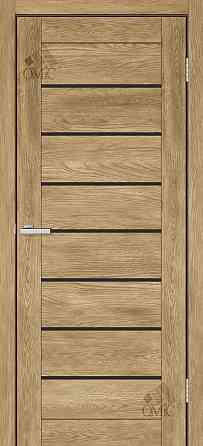 Межкомнатные двери Омис Lego 10 ВG Дуб Нешвил черное стекло 900х2000 мм Киев