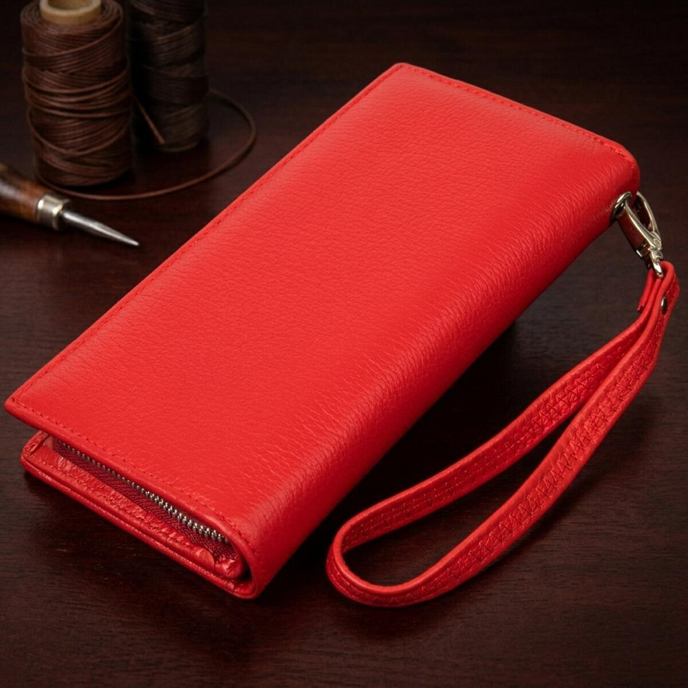 Универсальный женский кошелек-клатч ST Leather 19372 Красный Киев - изображение 14