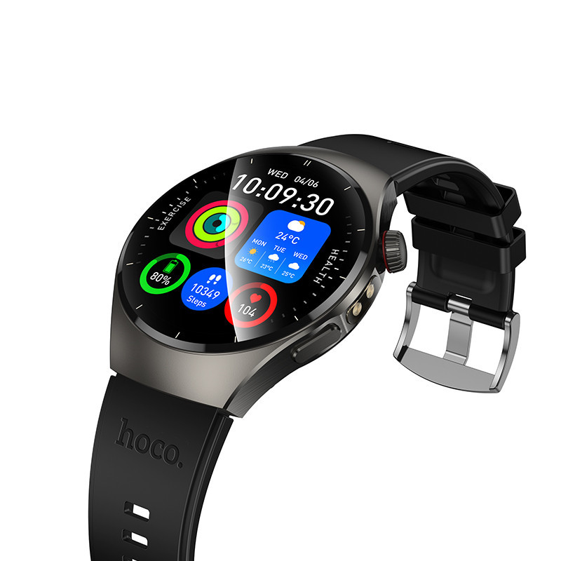 Смарт-часы HOCO Y40 38mm. 315 mAh. IP68 Smart watch(call version) Black Одесса - изображение 5